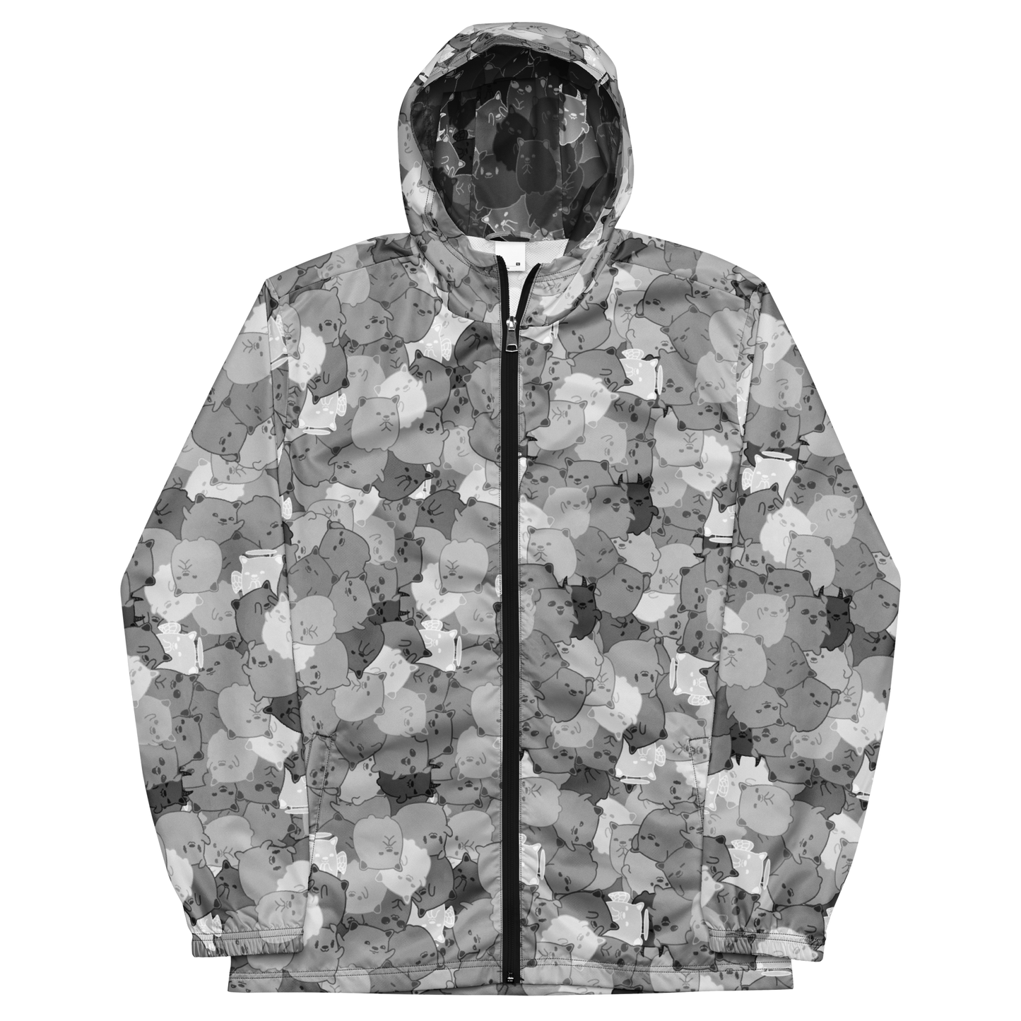 NAFO Black and White Jelly Felly Windbreaker