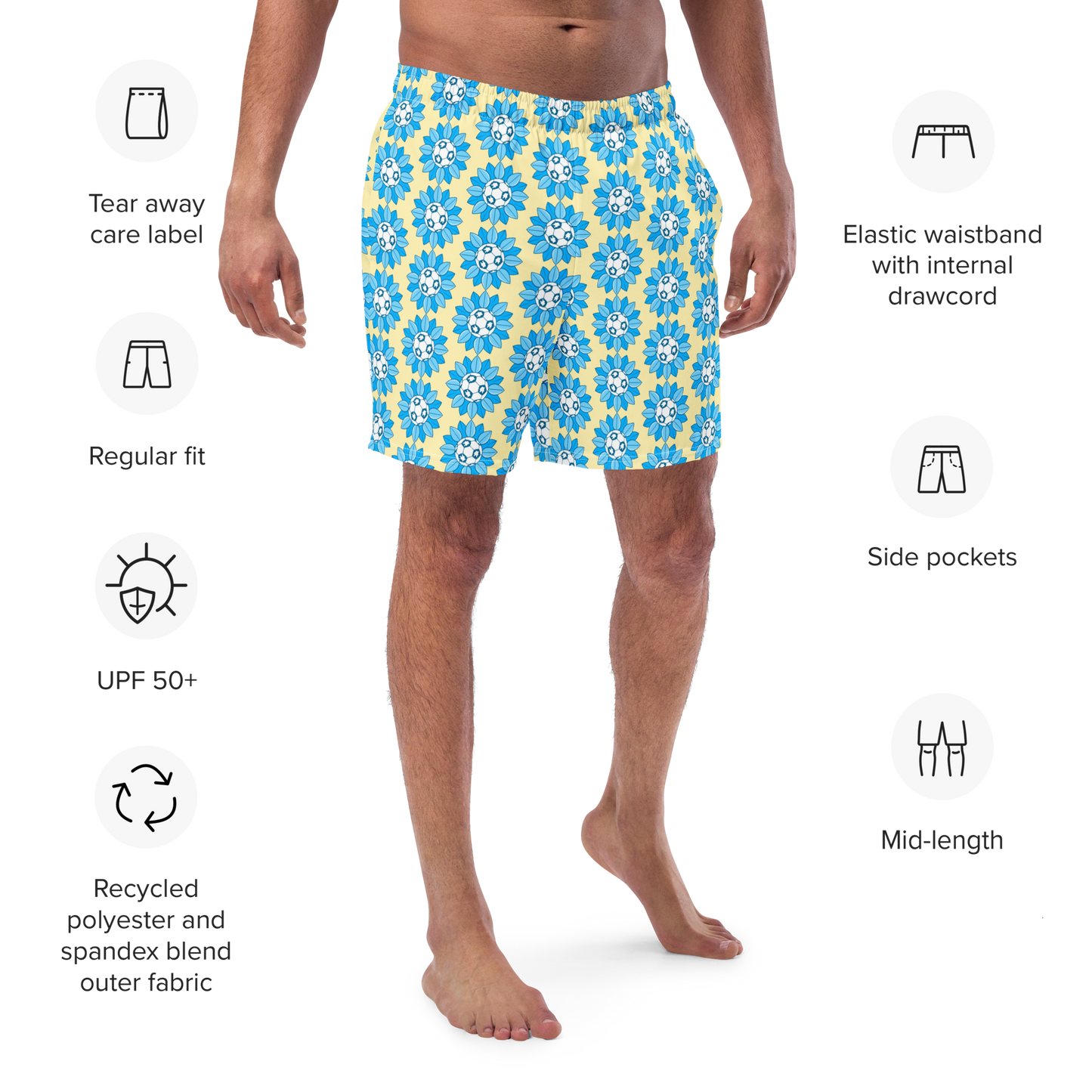 NAFO Sunflower (Light) Swim Trunks