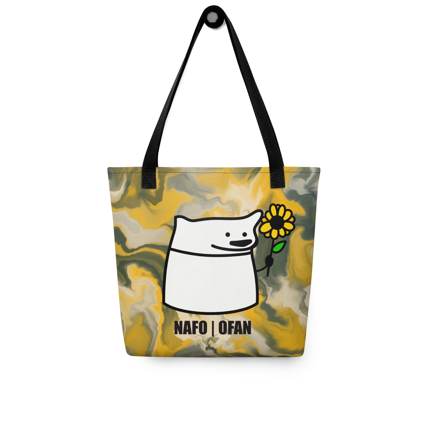 NAFO Sunflower Flork Tote Bag