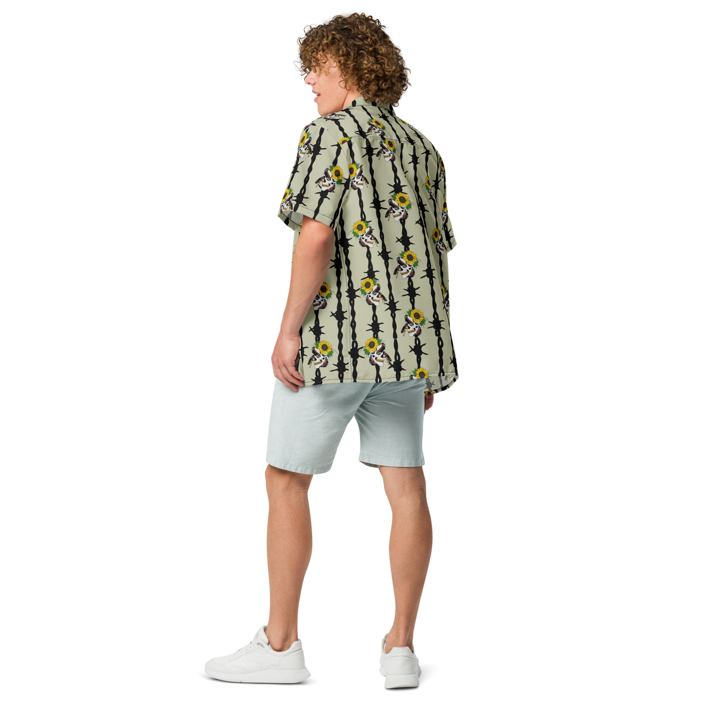 NAFO Summer Skull Button Up