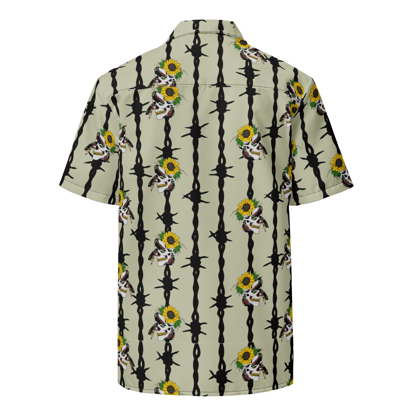 NAFO Summer Skull Button Up