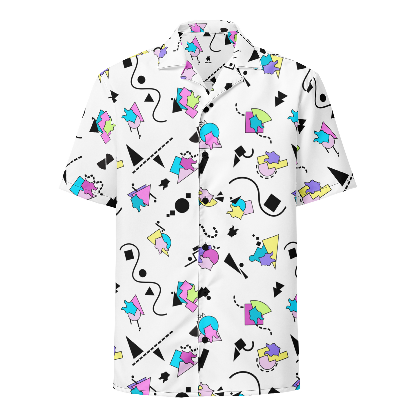 NAFO Retro Button Up Shirt (White)