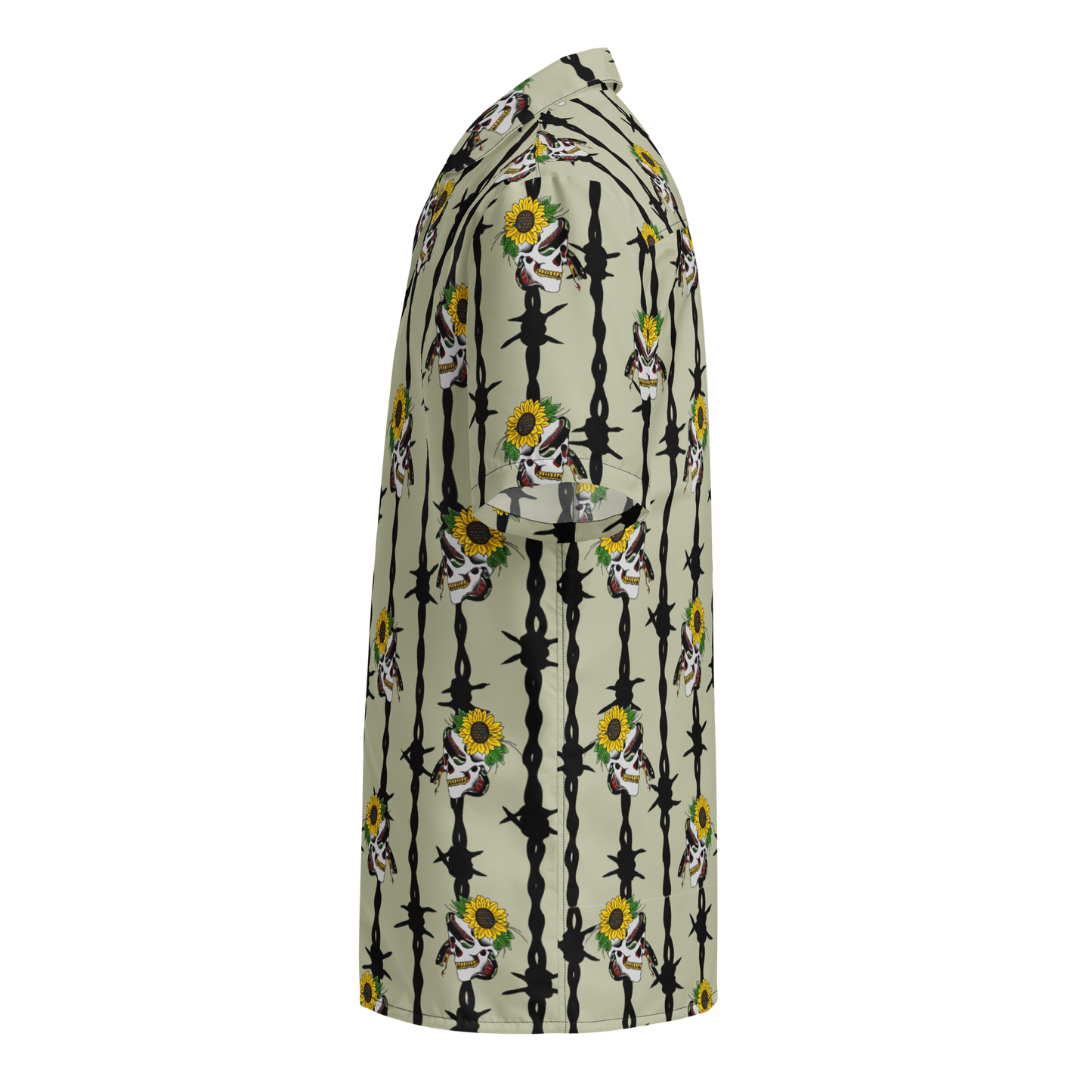 NAFO Summer Skull Button Up