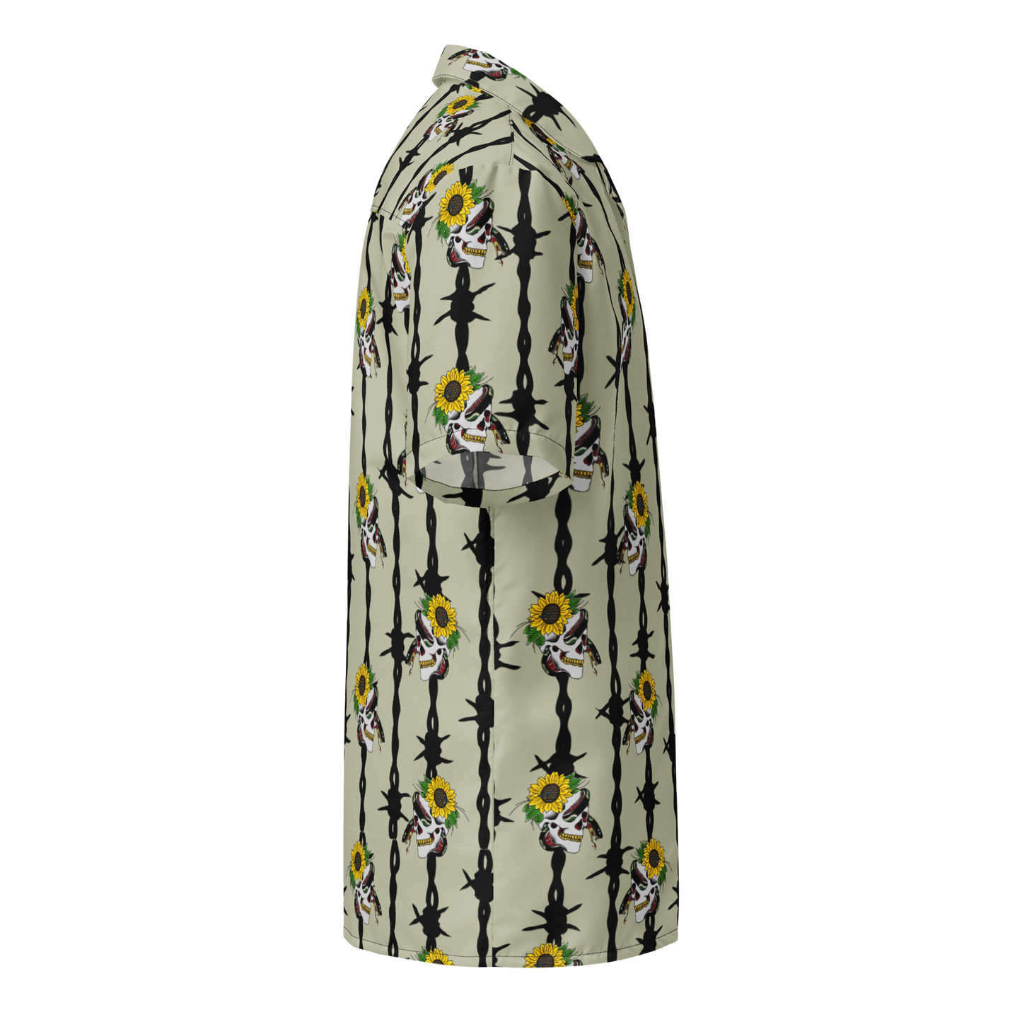 NAFO Summer Skull Button Up