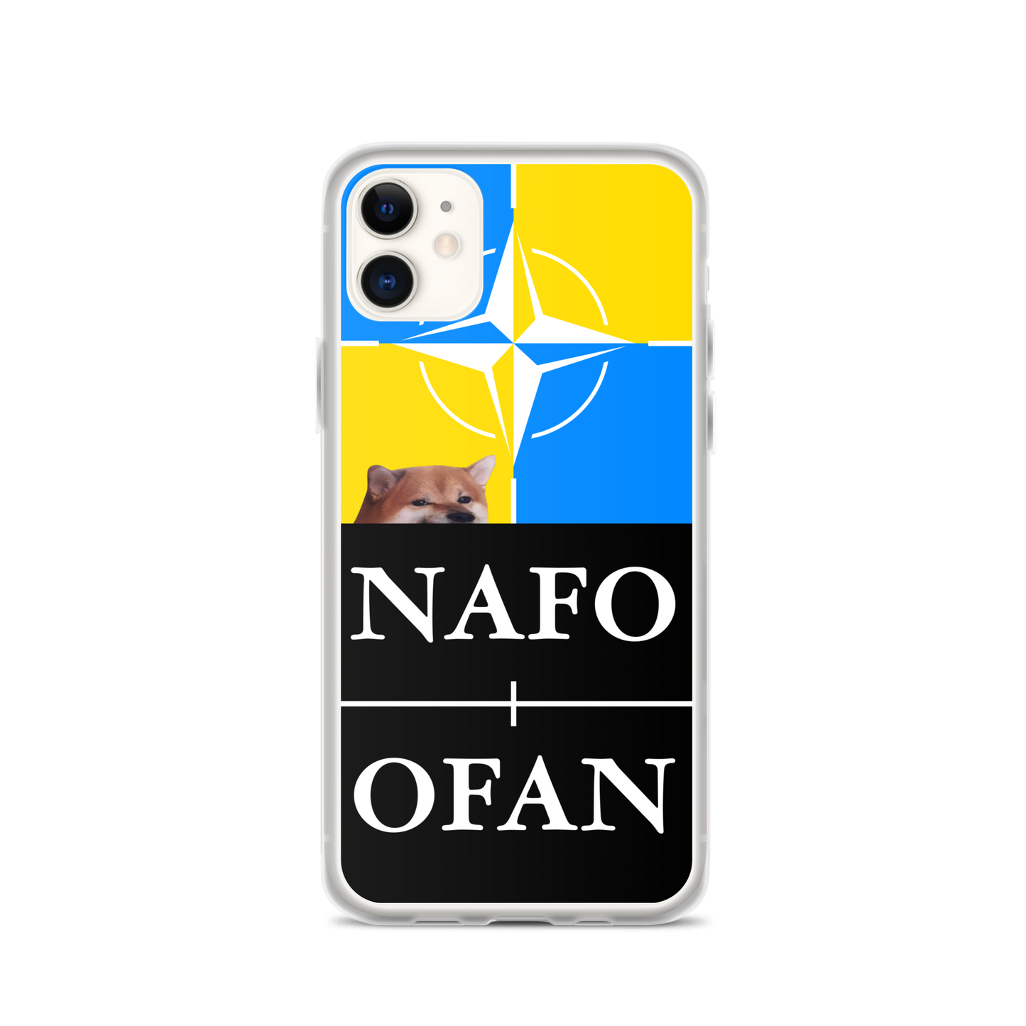 NAFO Blue/Yellow iPhone Case