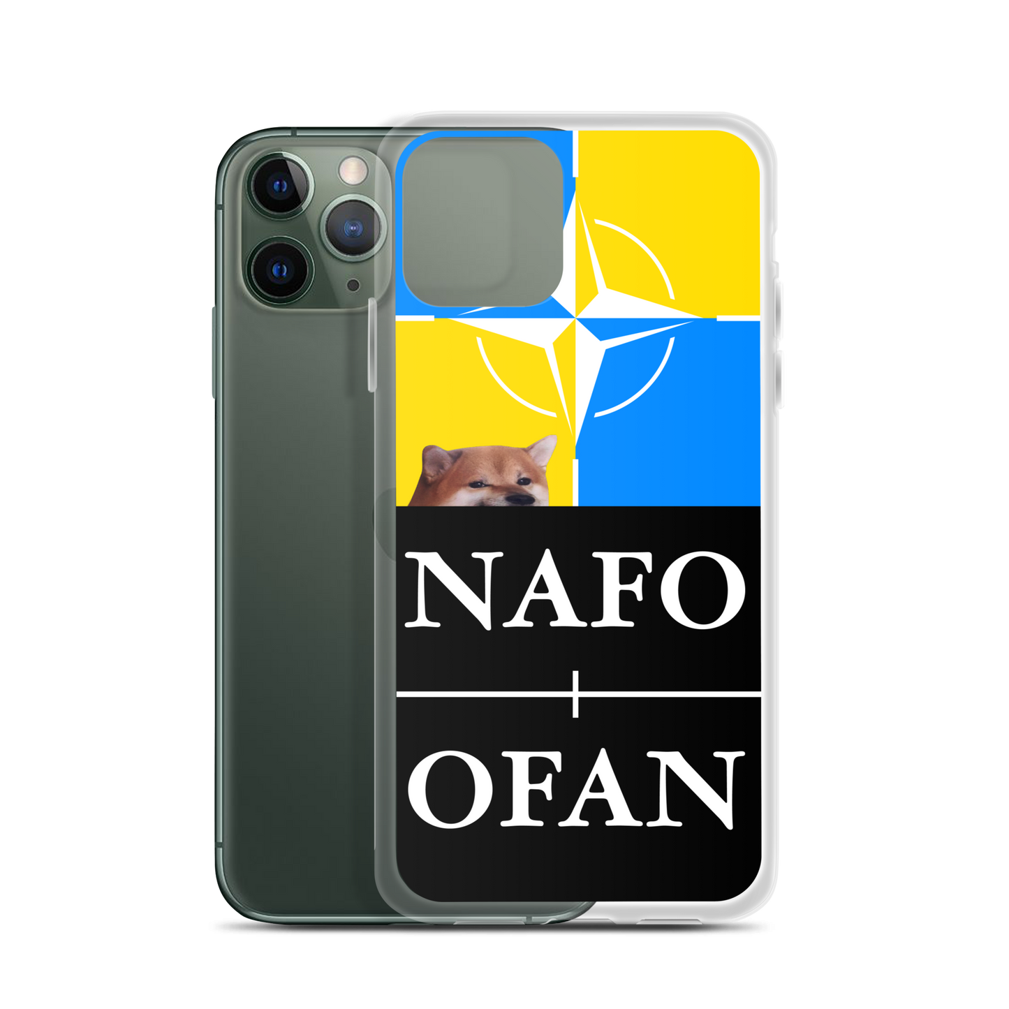 NAFO Blue/Yellow iPhone Case