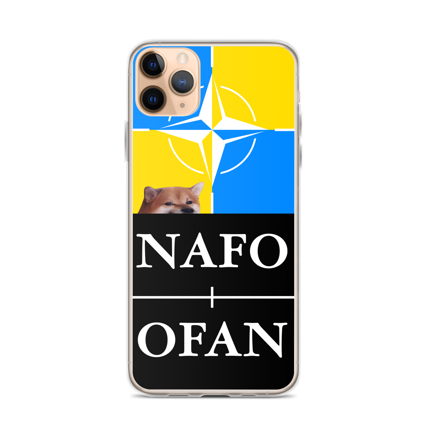 NAFO Blue/Yellow iPhone Case