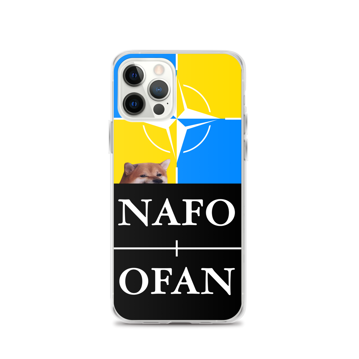 NAFO Blue/Yellow iPhone Case