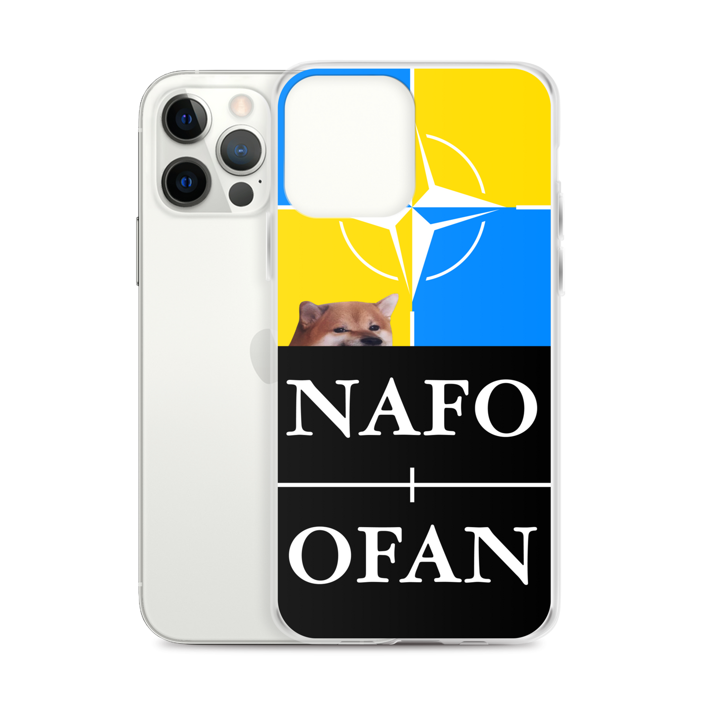 NAFO Blue/Yellow iPhone Case
