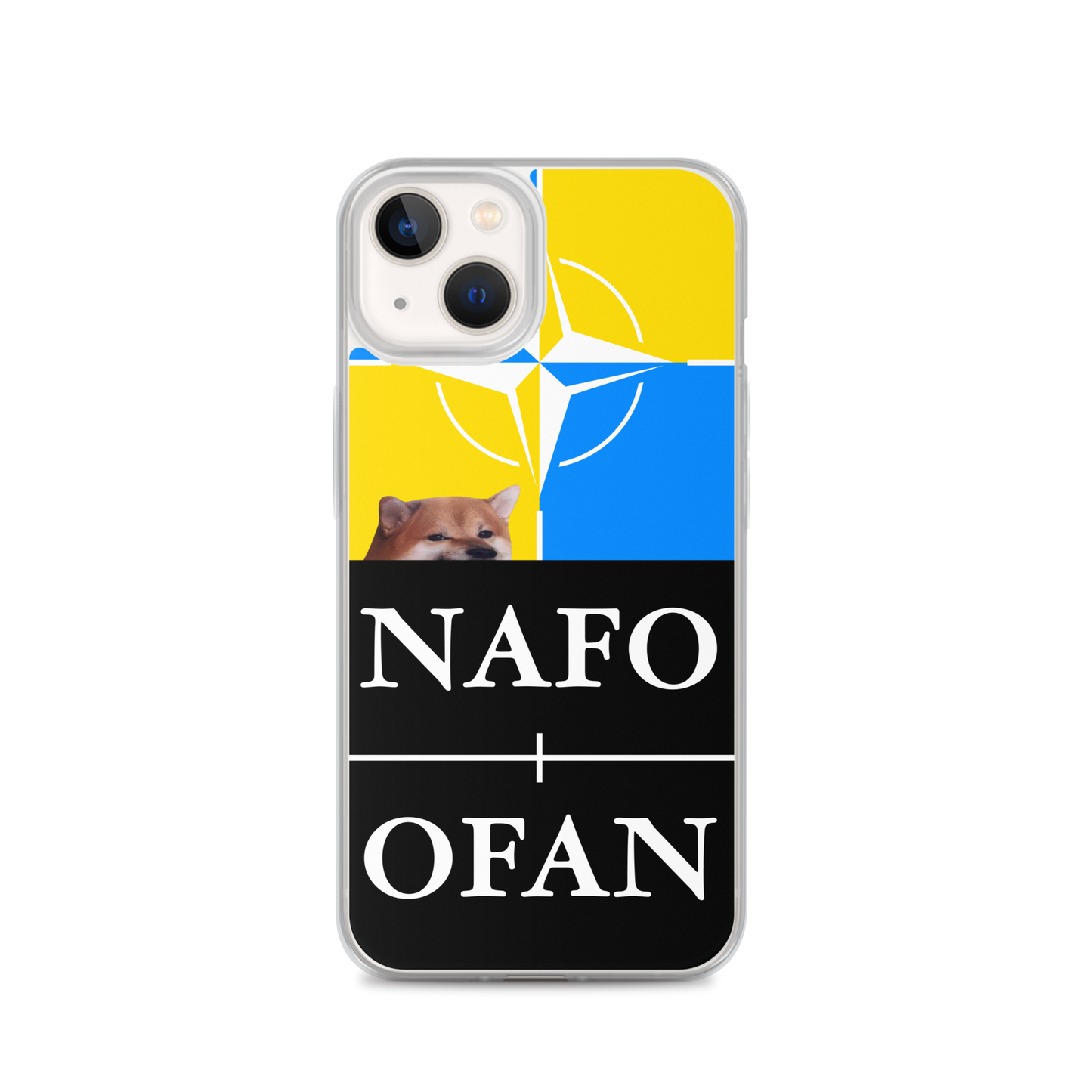 NAFO Blue/Yellow iPhone Case