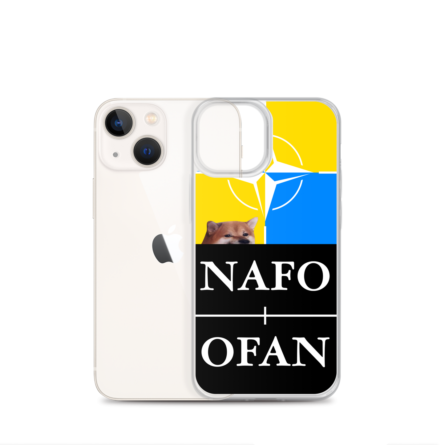 NAFO Blue/Yellow iPhone Case