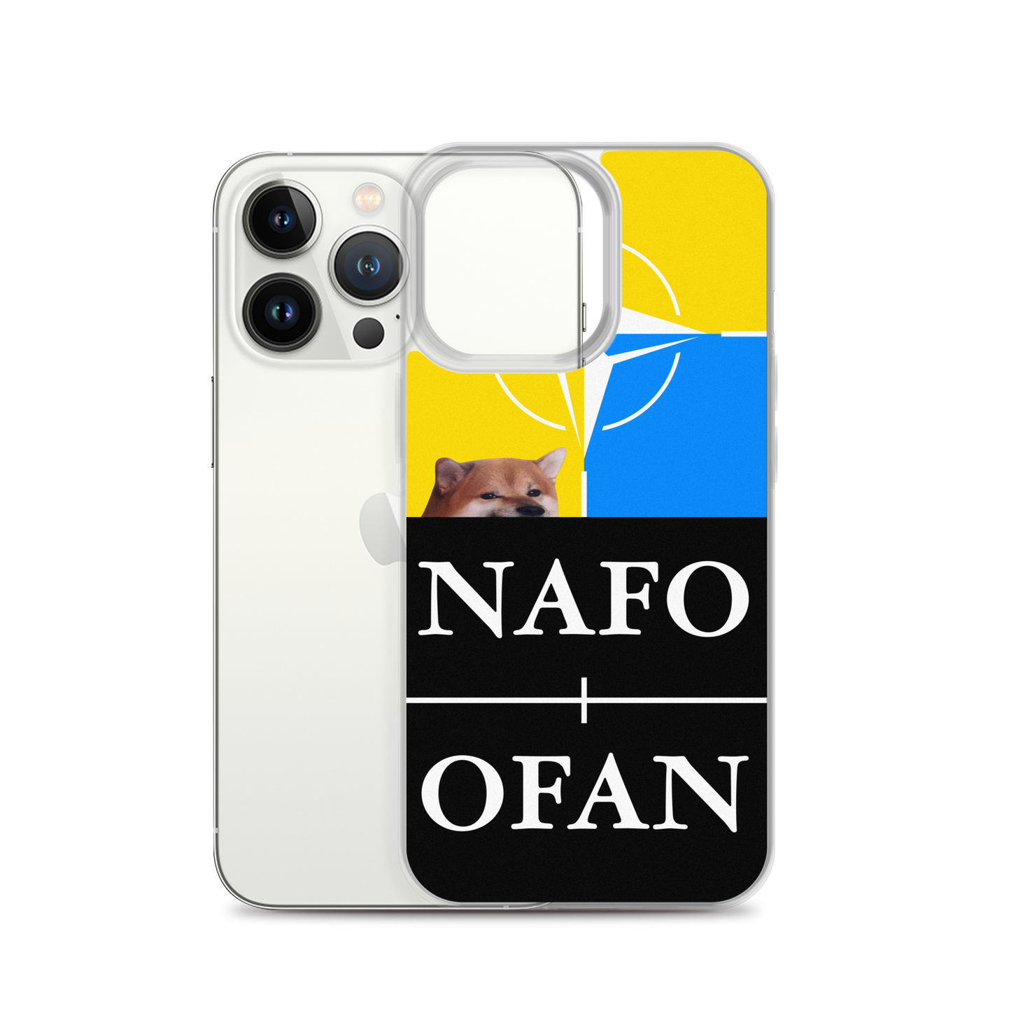 NAFO Blue/Yellow iPhone Case