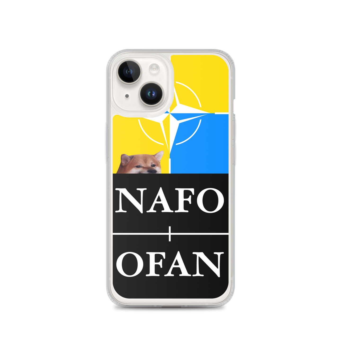 NAFO Blue/Yellow iPhone Case