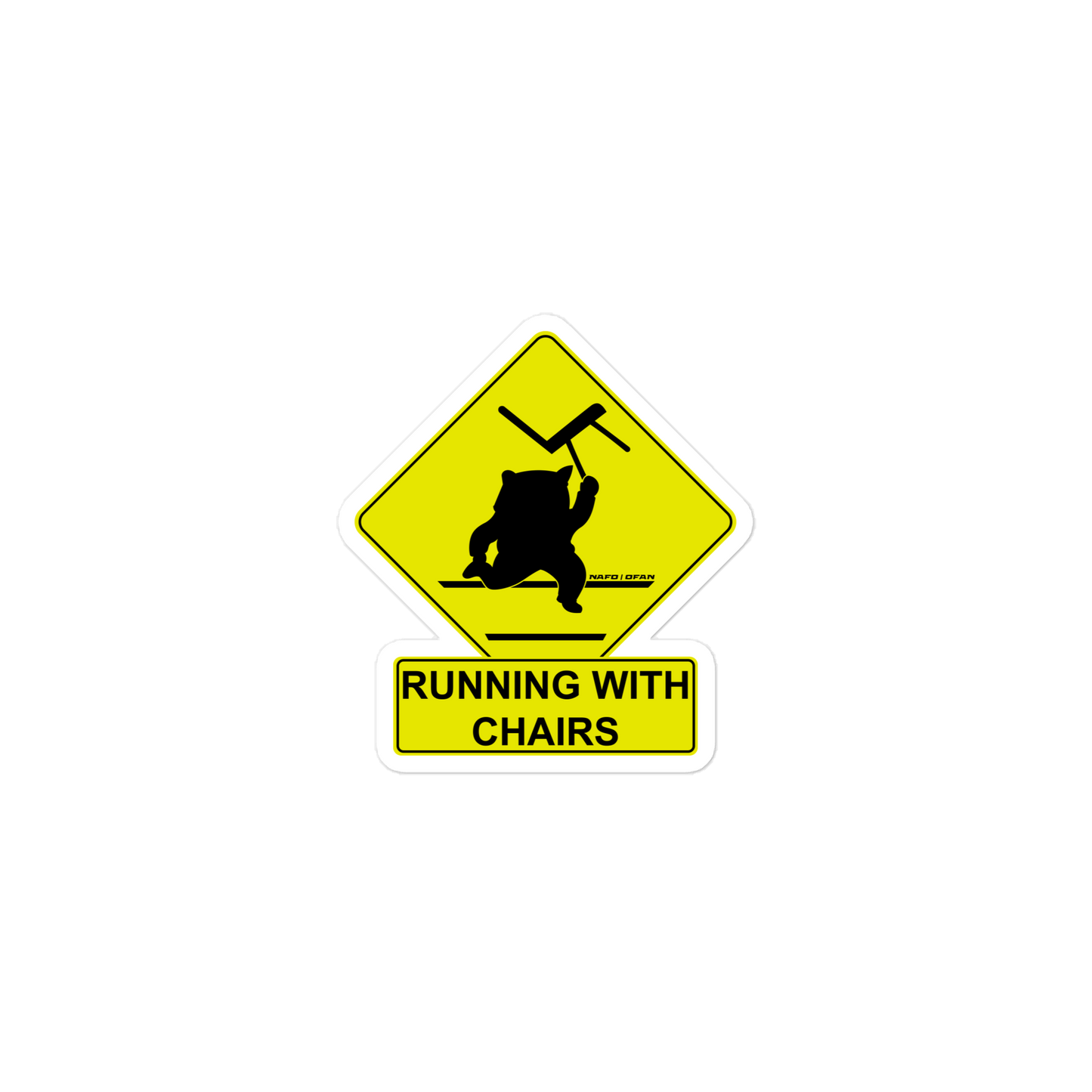 NAFO Running with Chairs Magnet