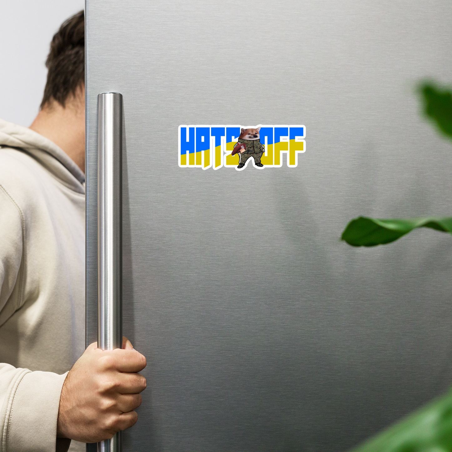 NAFO Hats Off Magnet