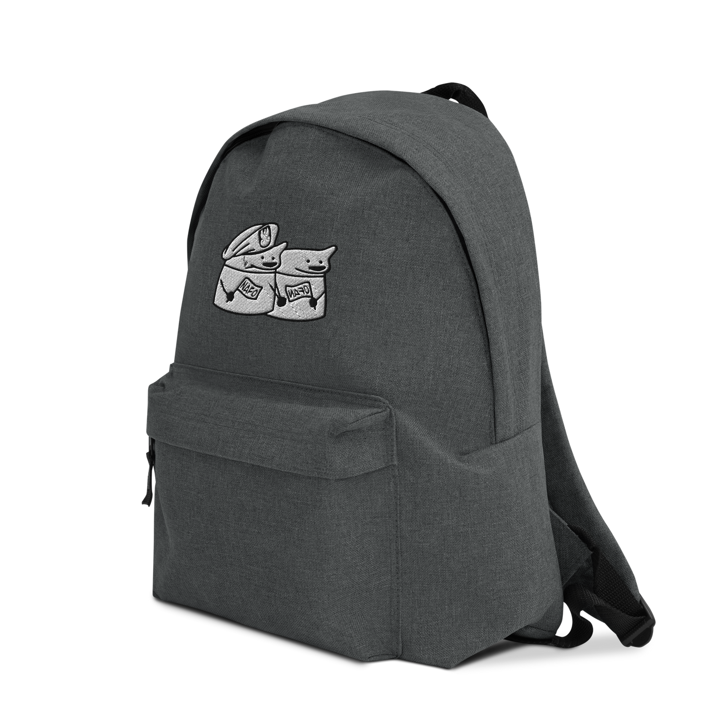 NAFO Embroidered Fella Sock Character Embroidered Backpack