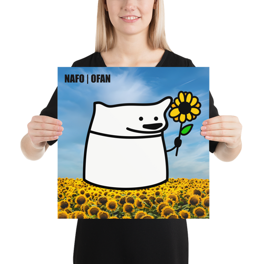 NAFO Sunflower Fella Sock Character Poster