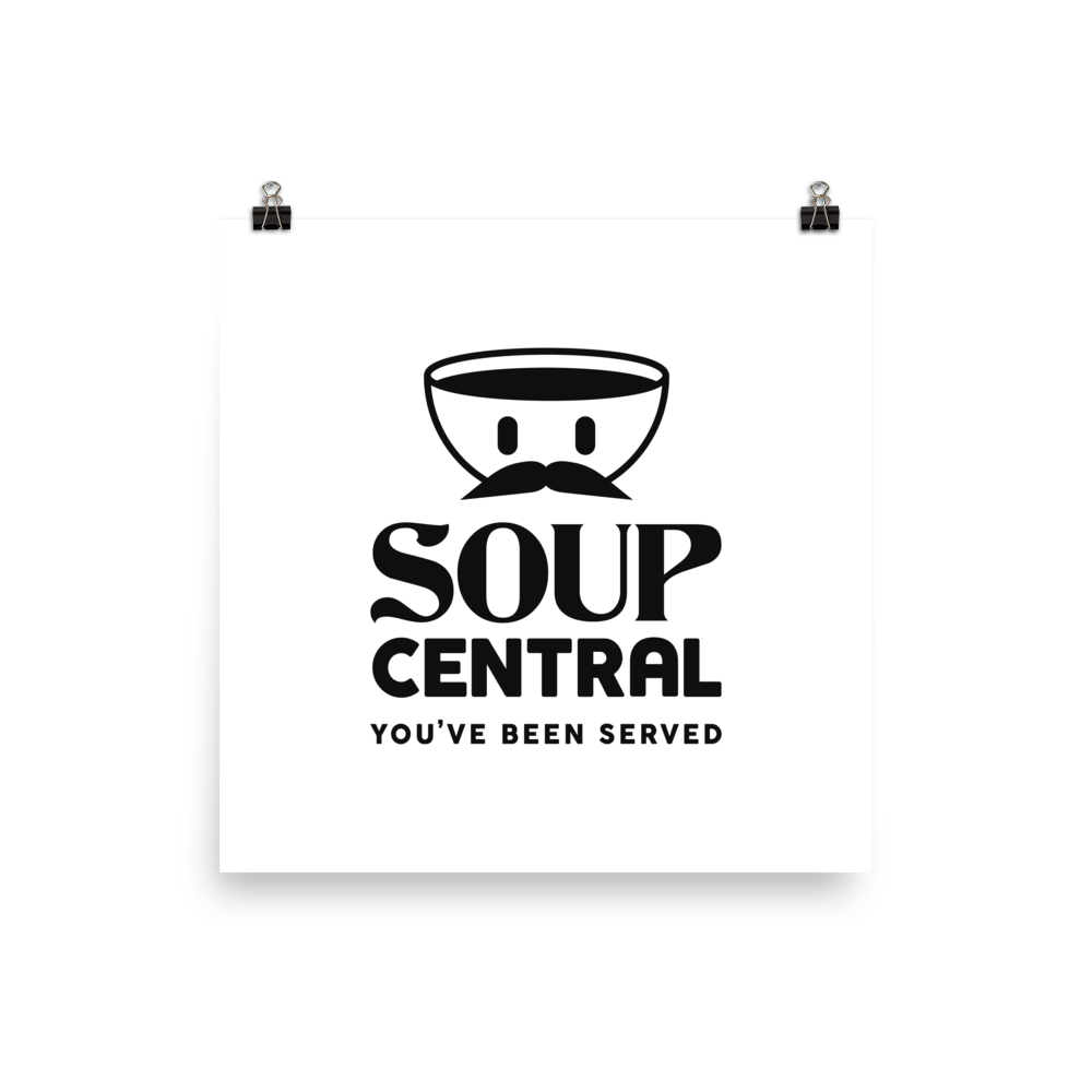 NAFO x Soup Central Poster (Black) Poster
