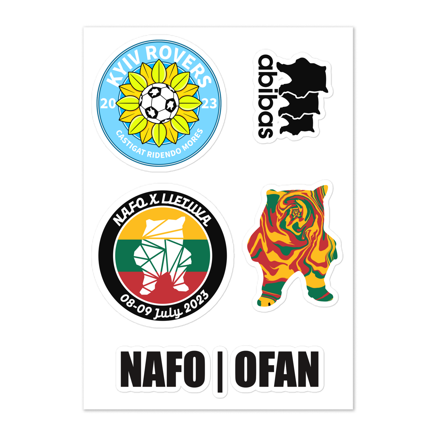 NAFO Summer Sticker Sheet