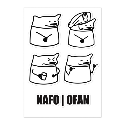 NAFO Fella Sock Character Sticker Sheet #1