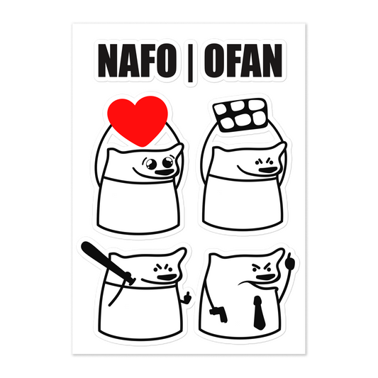 NAFO Fella Sock Character Sticker Sheet #2