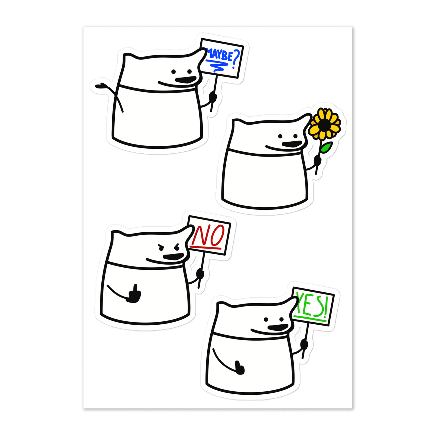 NAFO Fella Sock Character Sticker Sheet #4