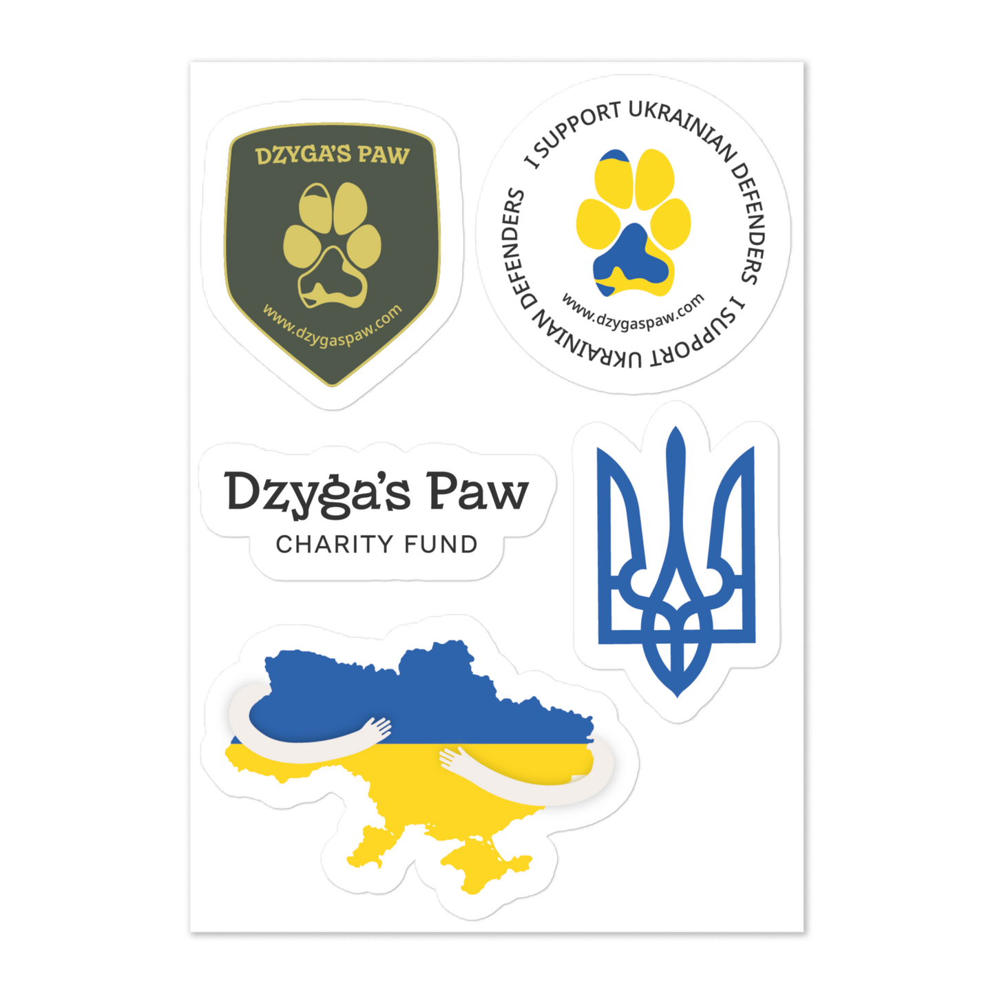 Dzyga's Paw Sticker Sheet #1