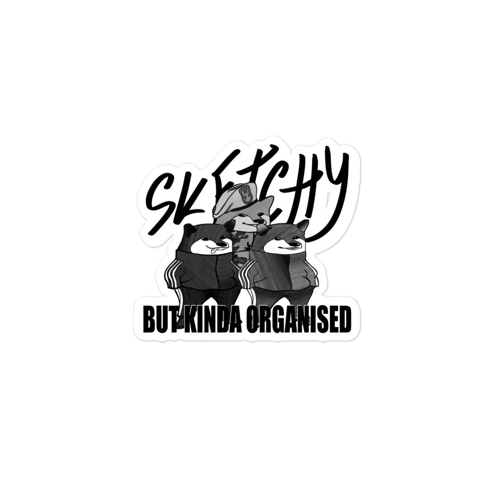 Sketchy but Kinda Organised Sticker