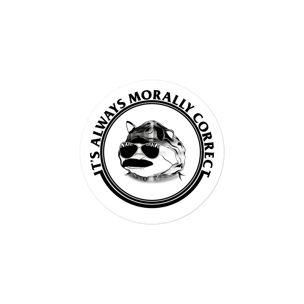NAFO Morally Correct Sticker