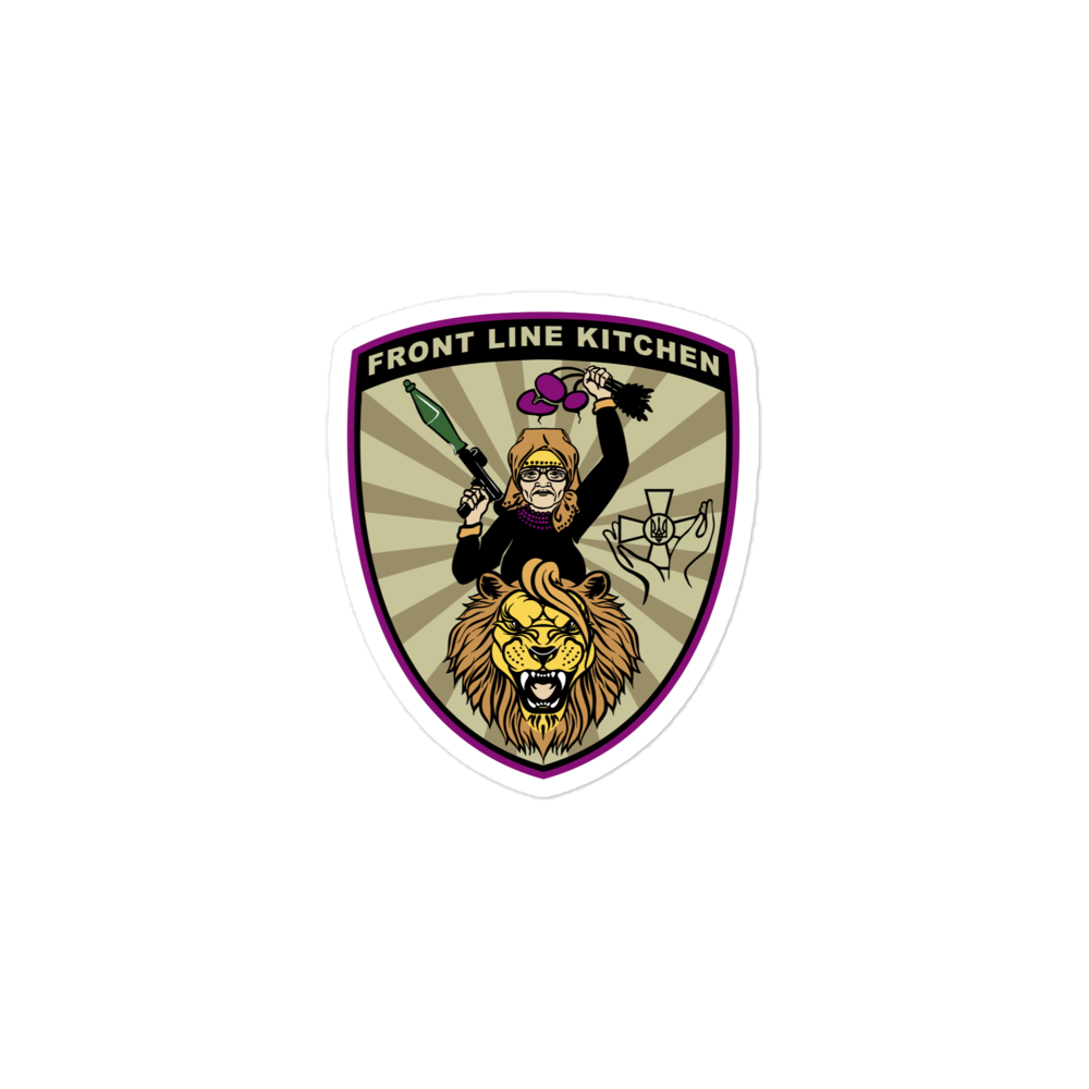 NAFO Front Line Kitchen Babusia Logo Stickers