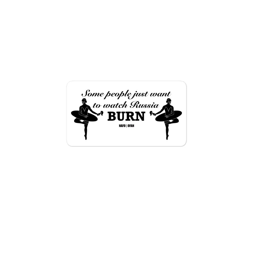 NAFO Watch Russia Burn Sticker