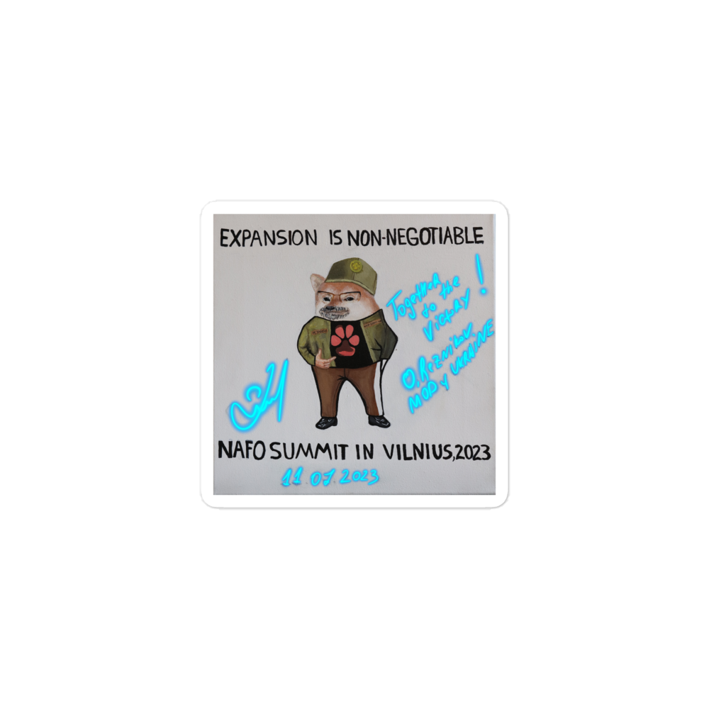 NAFO x Dzyga's Paw UA MOD Painting Sticker