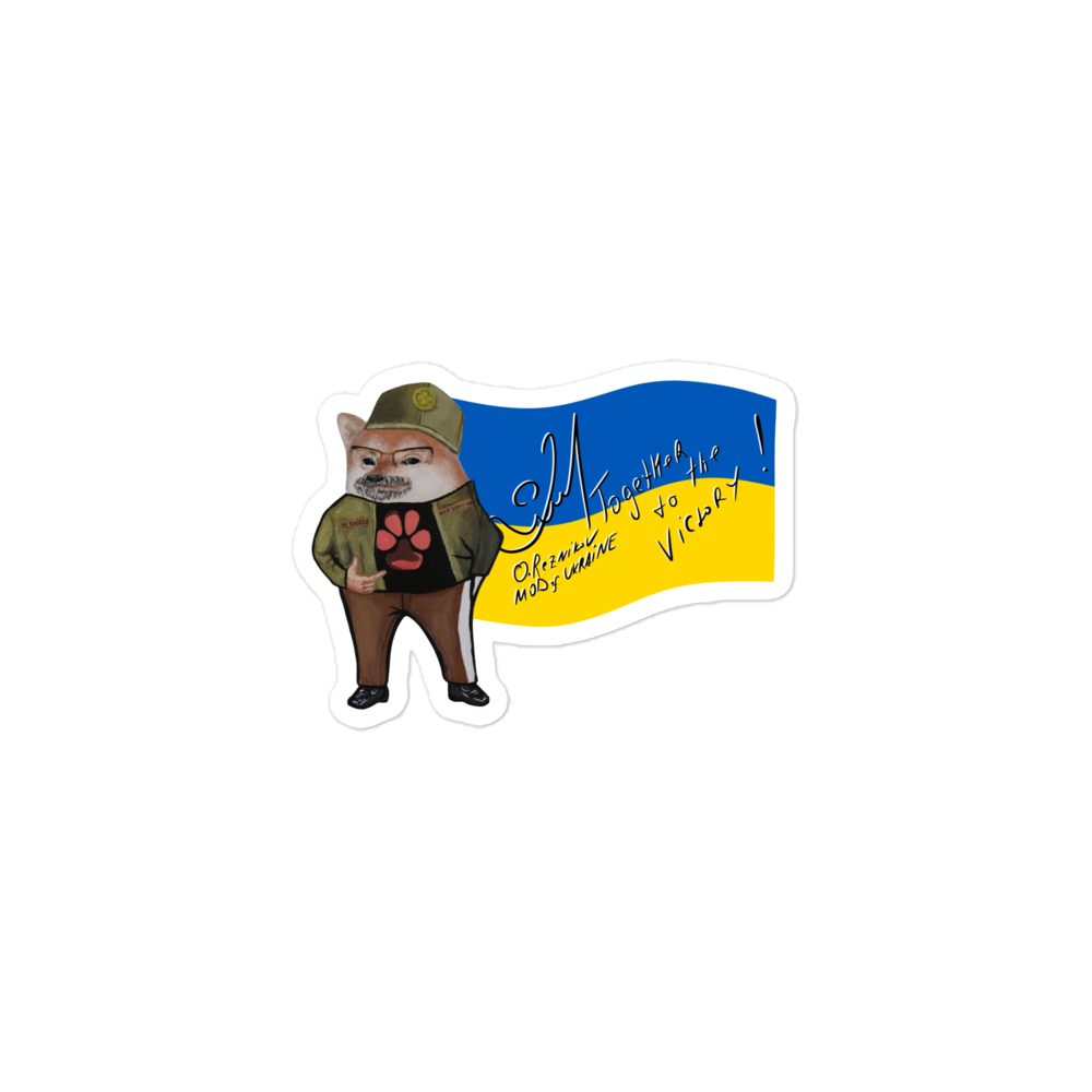 NAFO x Dzyga's Paw UA MOD Flag Sticker