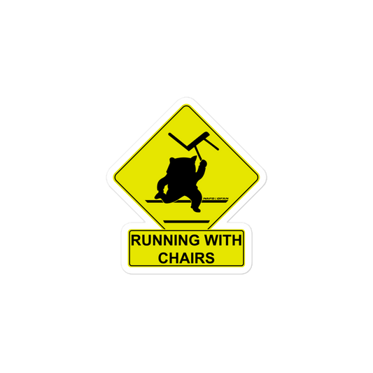 NAFO Running with Chairs Sticker
