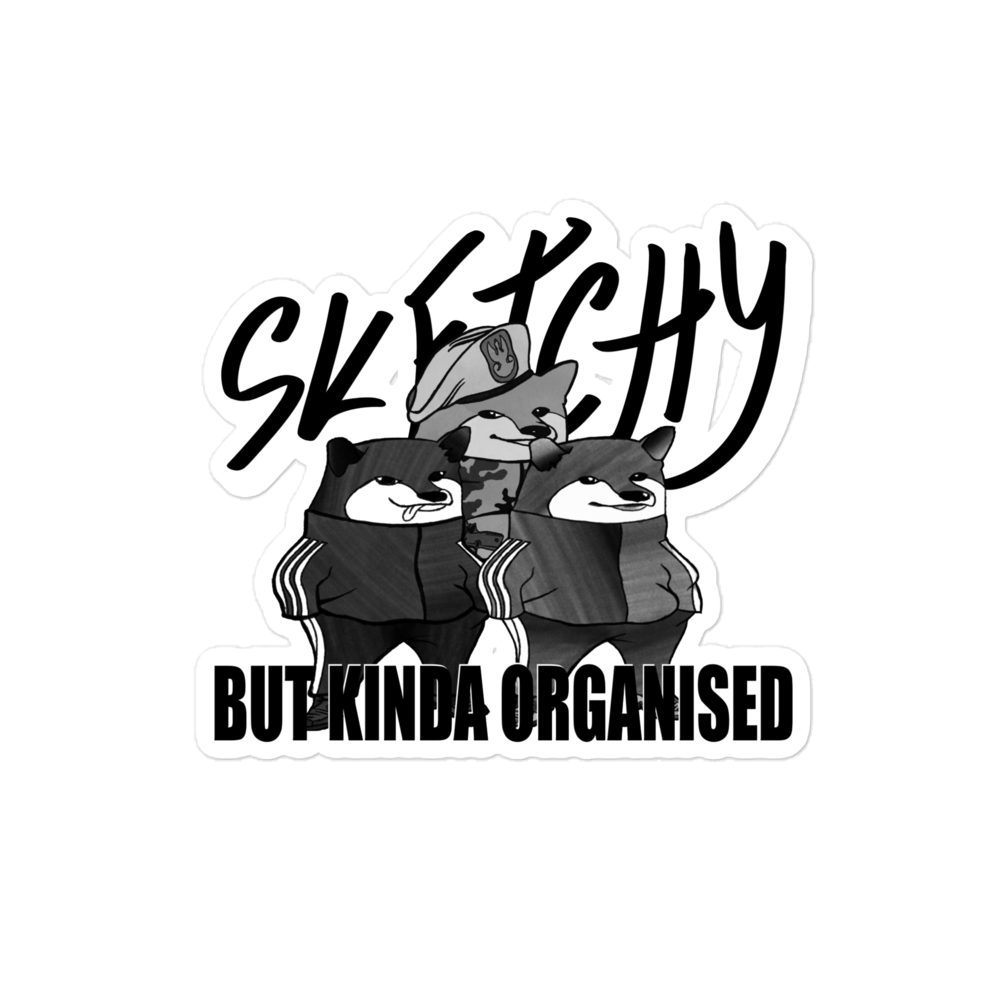 Sketchy but Kinda Organised Sticker