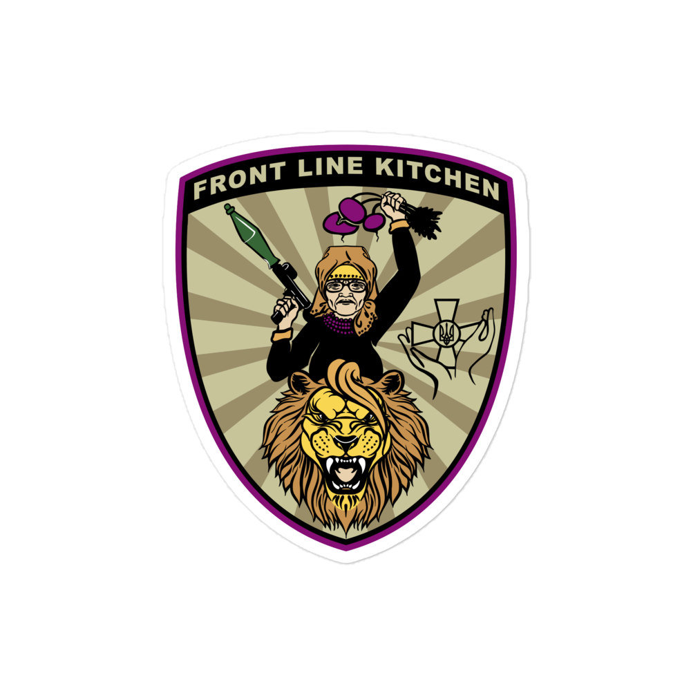 NAFO Front Line Kitchen Babusia Logo Stickers