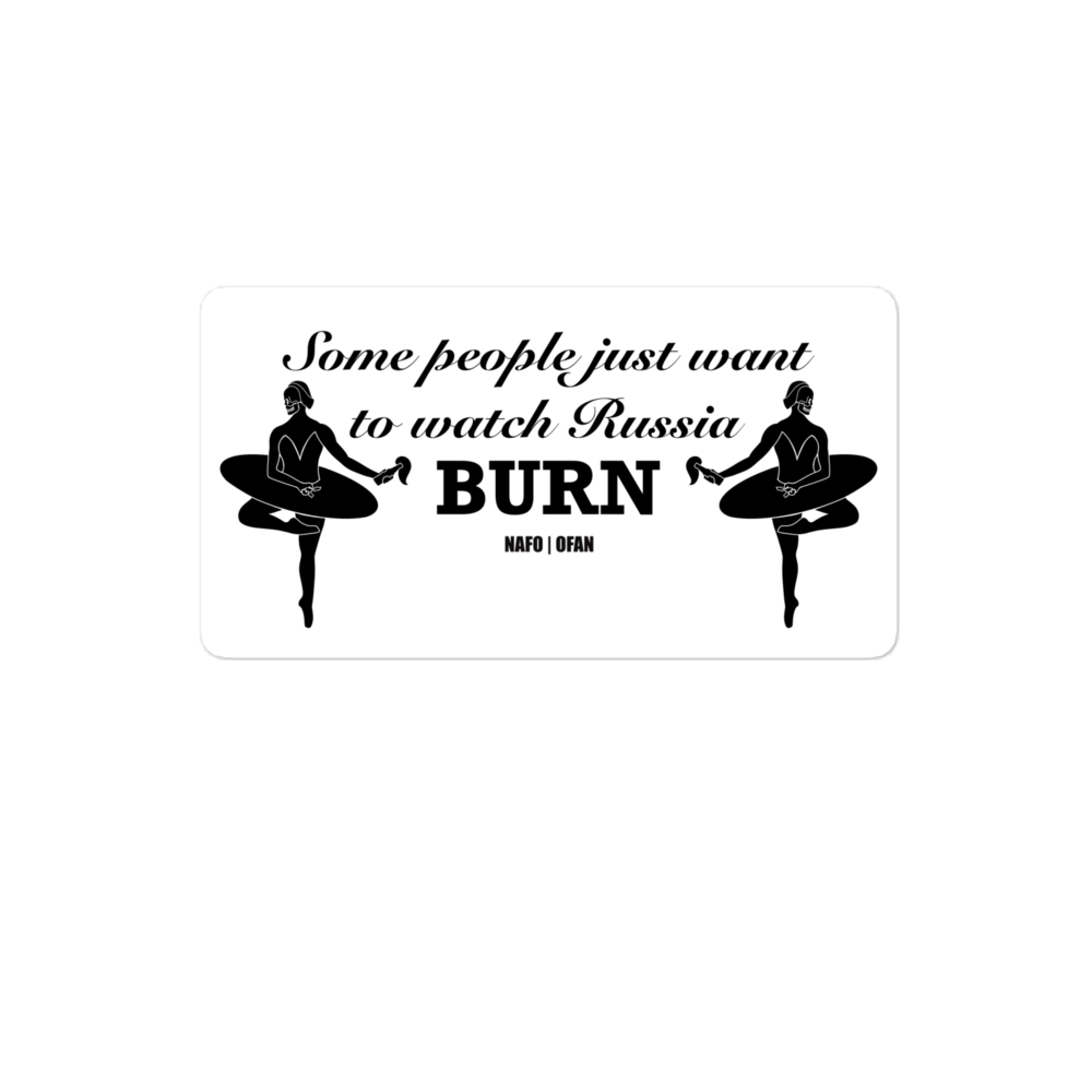 NAFO Watch Russia Burn Sticker