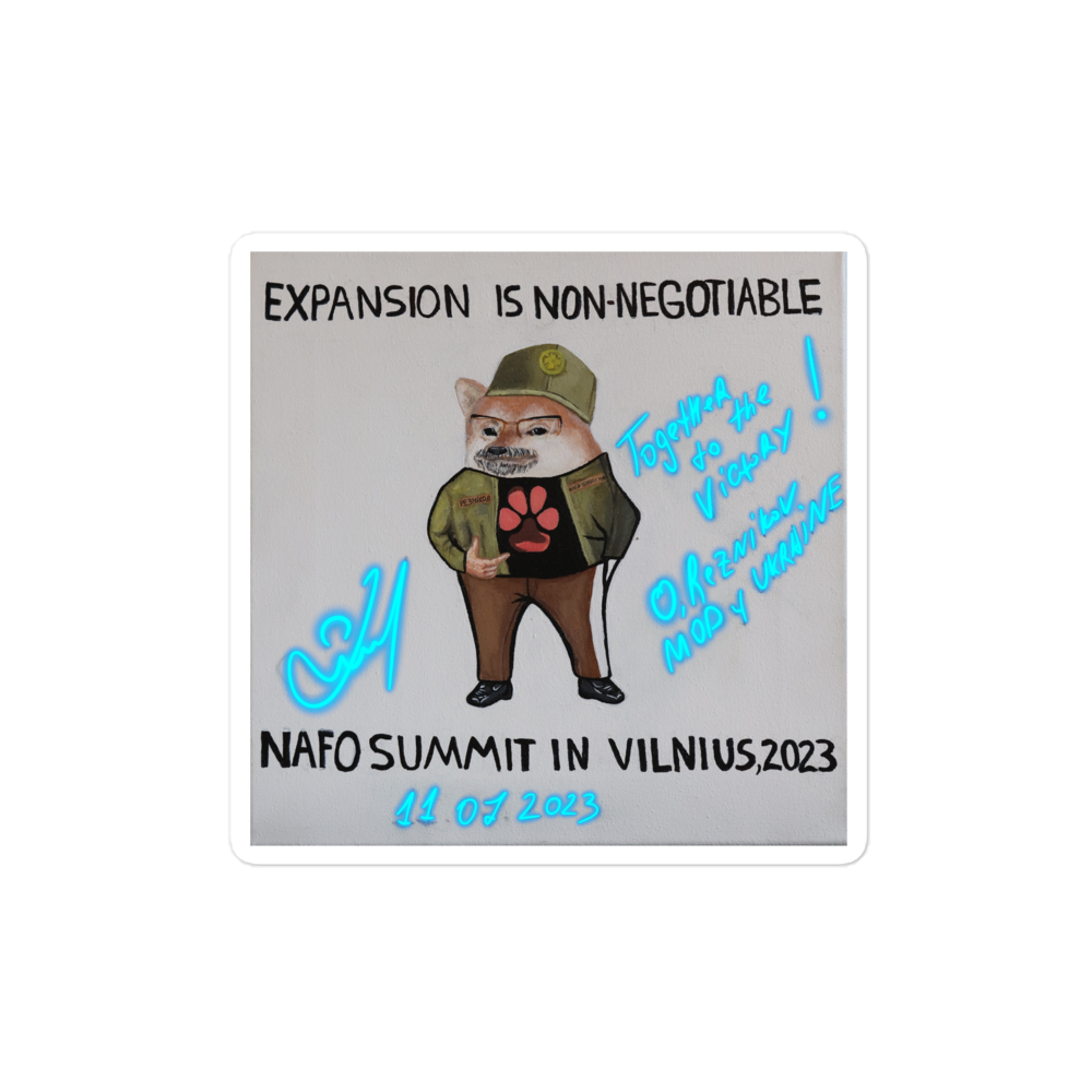 NAFO x Dzyga's Paw UA MOD Painting Sticker