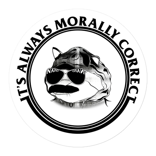 NAFO Morally Correct Sticker