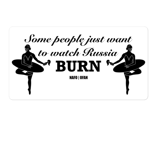 NAFO Watch Russia Burn Sticker