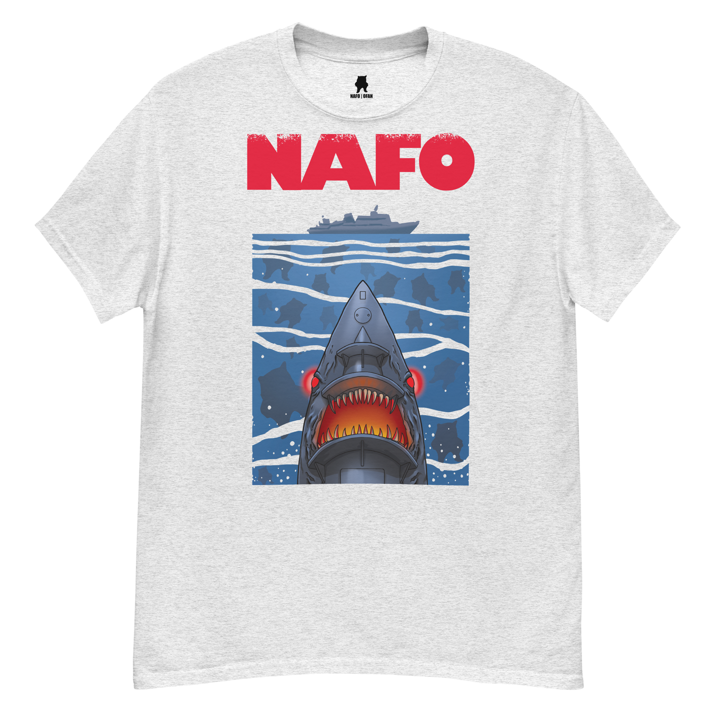 NAFO x Grandpa Yurko Shark Drone Ship T-Shirt