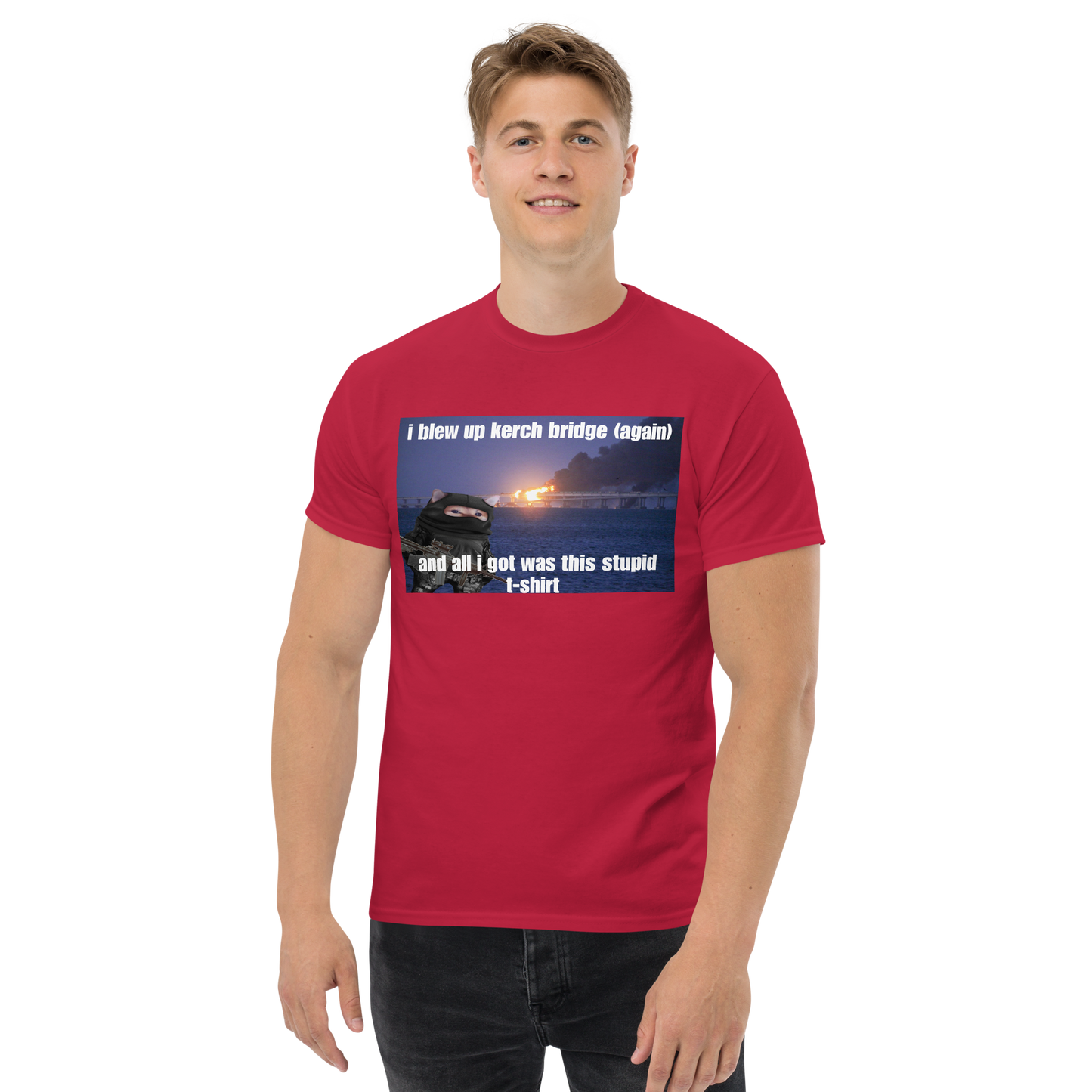 NAFO Kerch Bridge Stupid T-Shirt