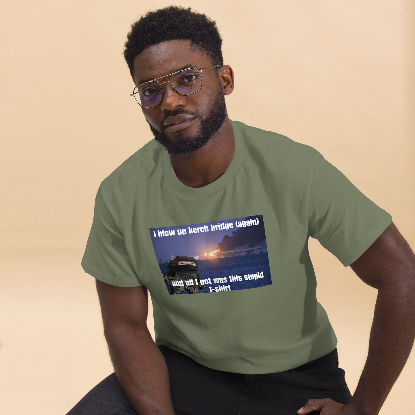 NAFO Kerch Bridge Stupid T-Shirt