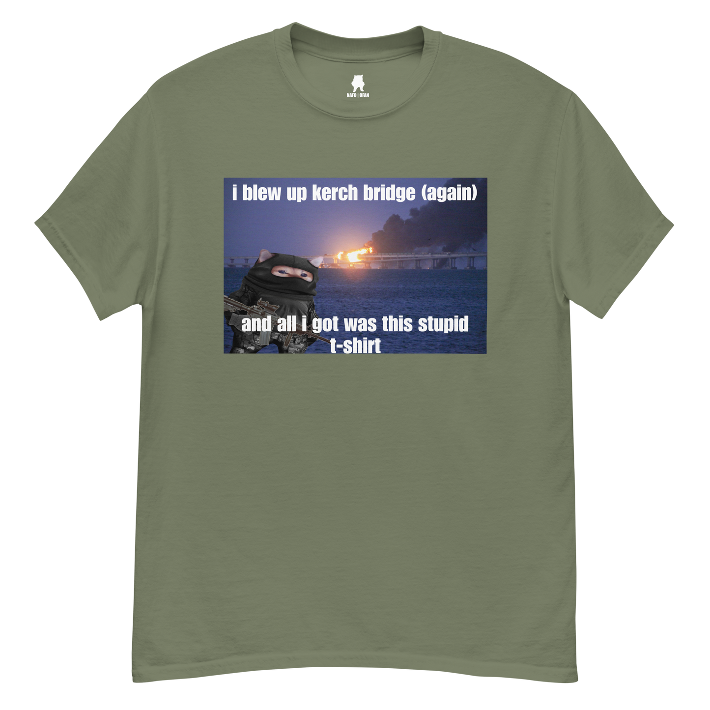 NAFO Kerch Bridge Stupid T-Shirt