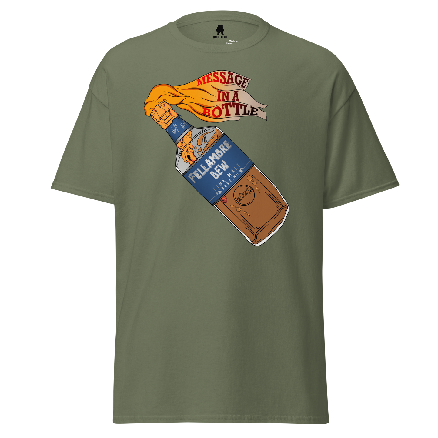 NAFO Message in a Bottle T-Shirt