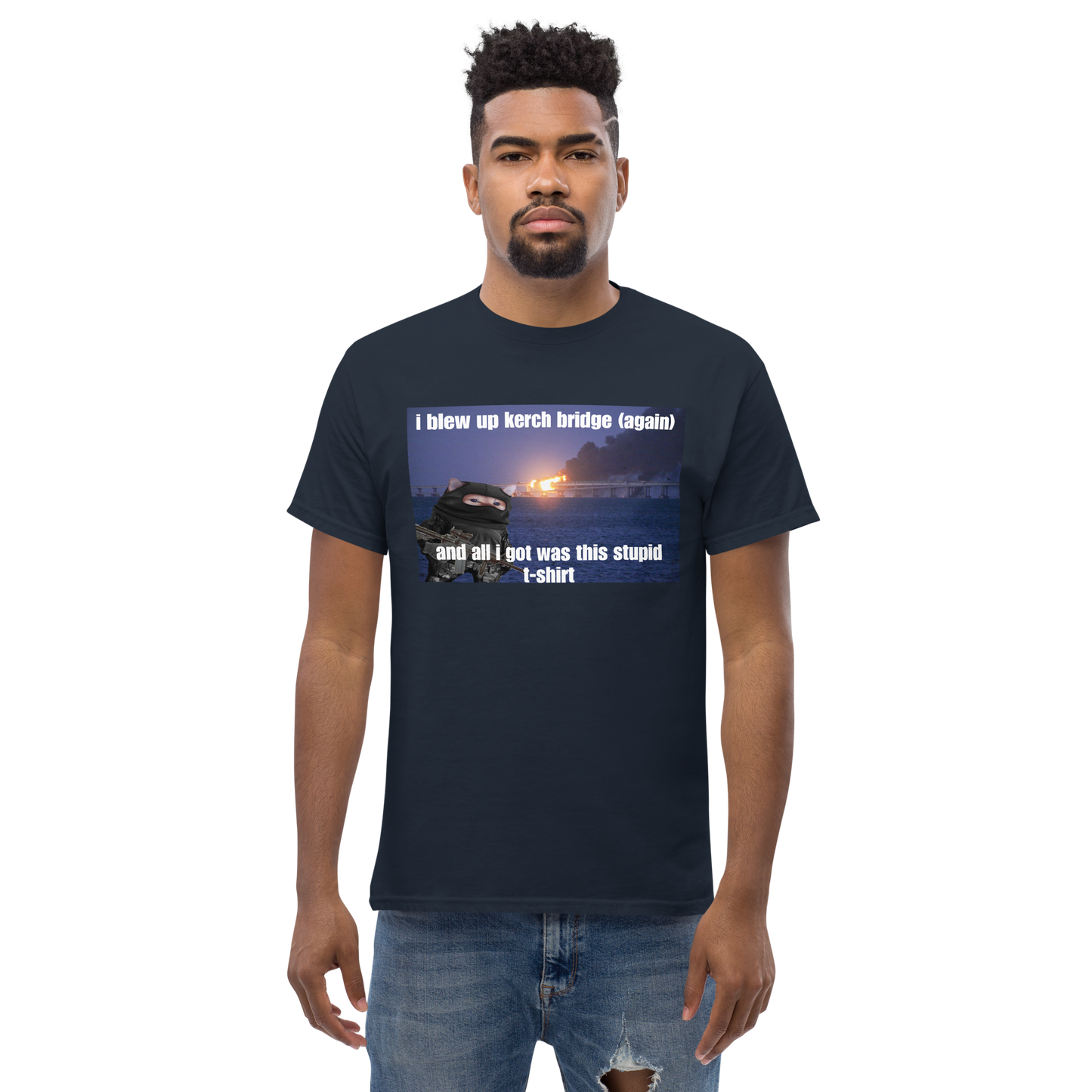 NAFO Kerch Bridge Stupid T-Shirt