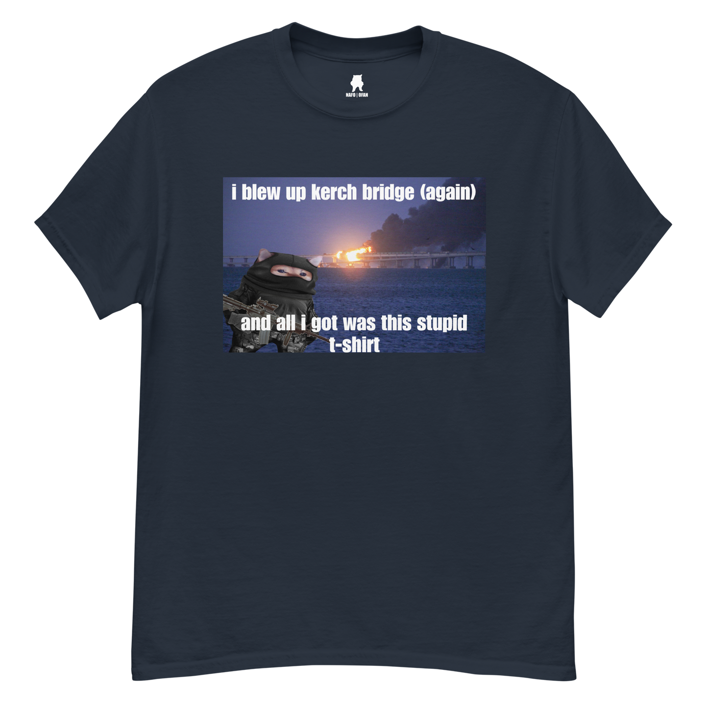 NAFO Kerch Bridge Stupid T-Shirt