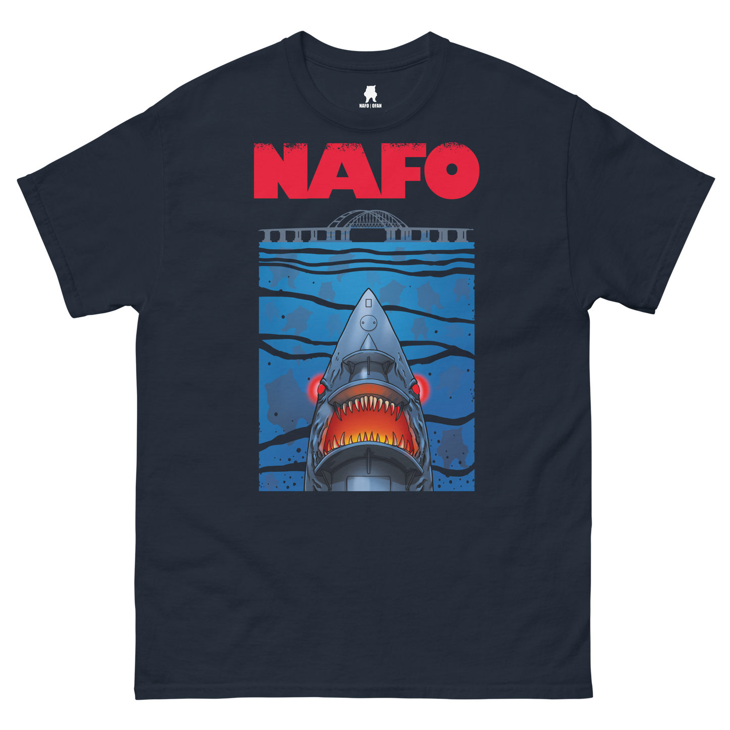 NAFO x Grandpa Yurko Shark Drone T-Shirt