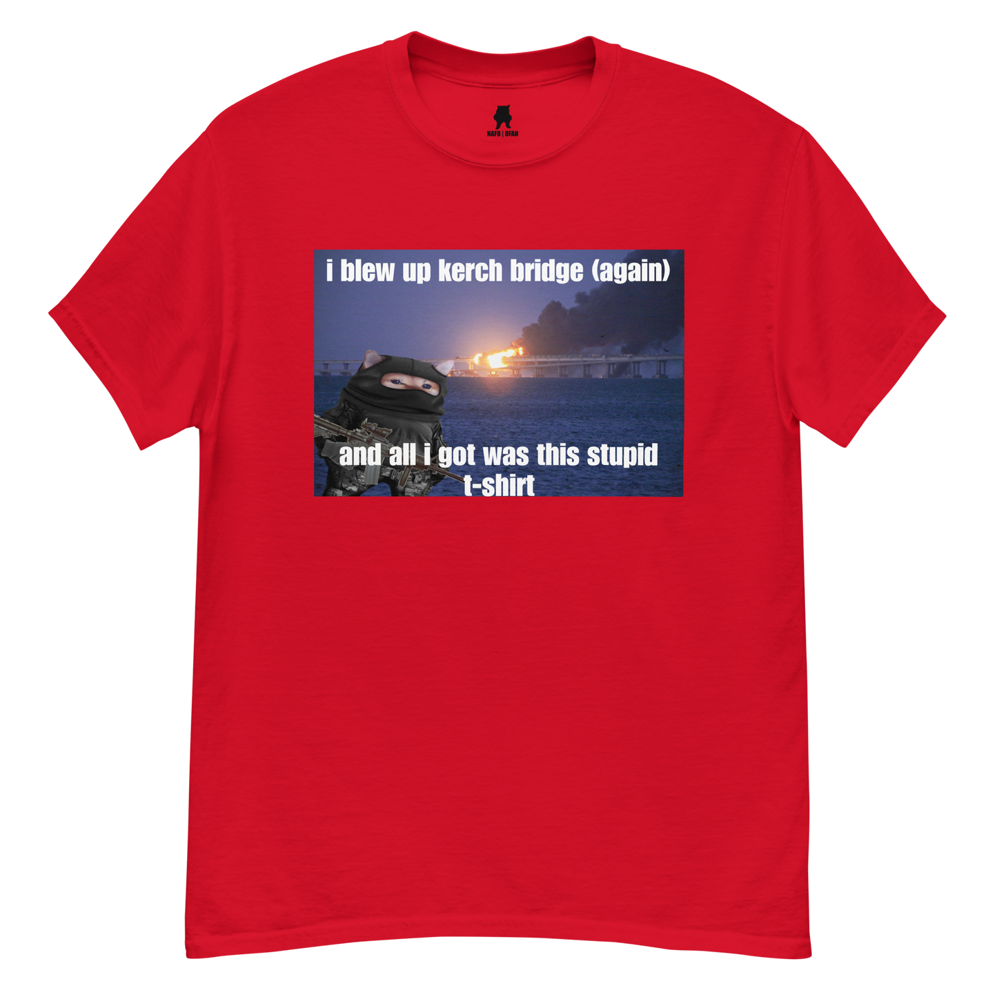 NAFO Kerch Bridge Stupid T-Shirt