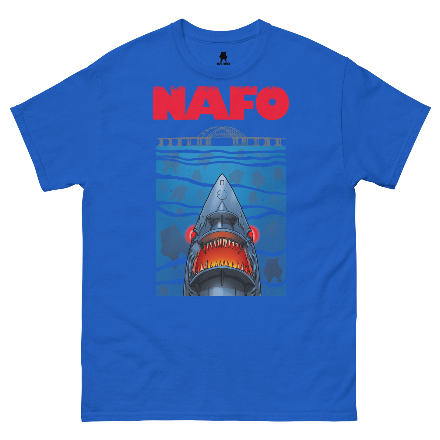 NAFO x Grandpa Yurko Shark Drone T-Shirt